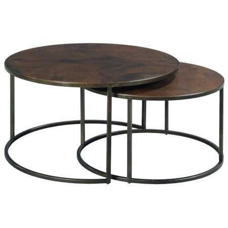 Round Cocktail Table Set