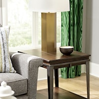 Rectangular End Table with Lower Shelf