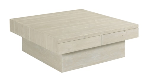 Farmhouse Reclaimed Wood Square Coffee Table