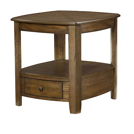 Rectangular Drawer End Table