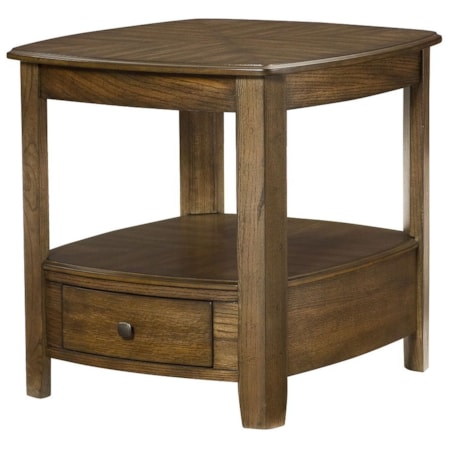 Rectangular Drawer End Table