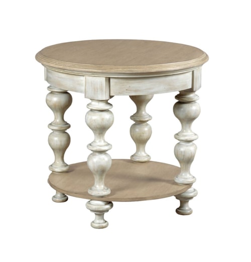 Blakeney End Table with Turned Legs