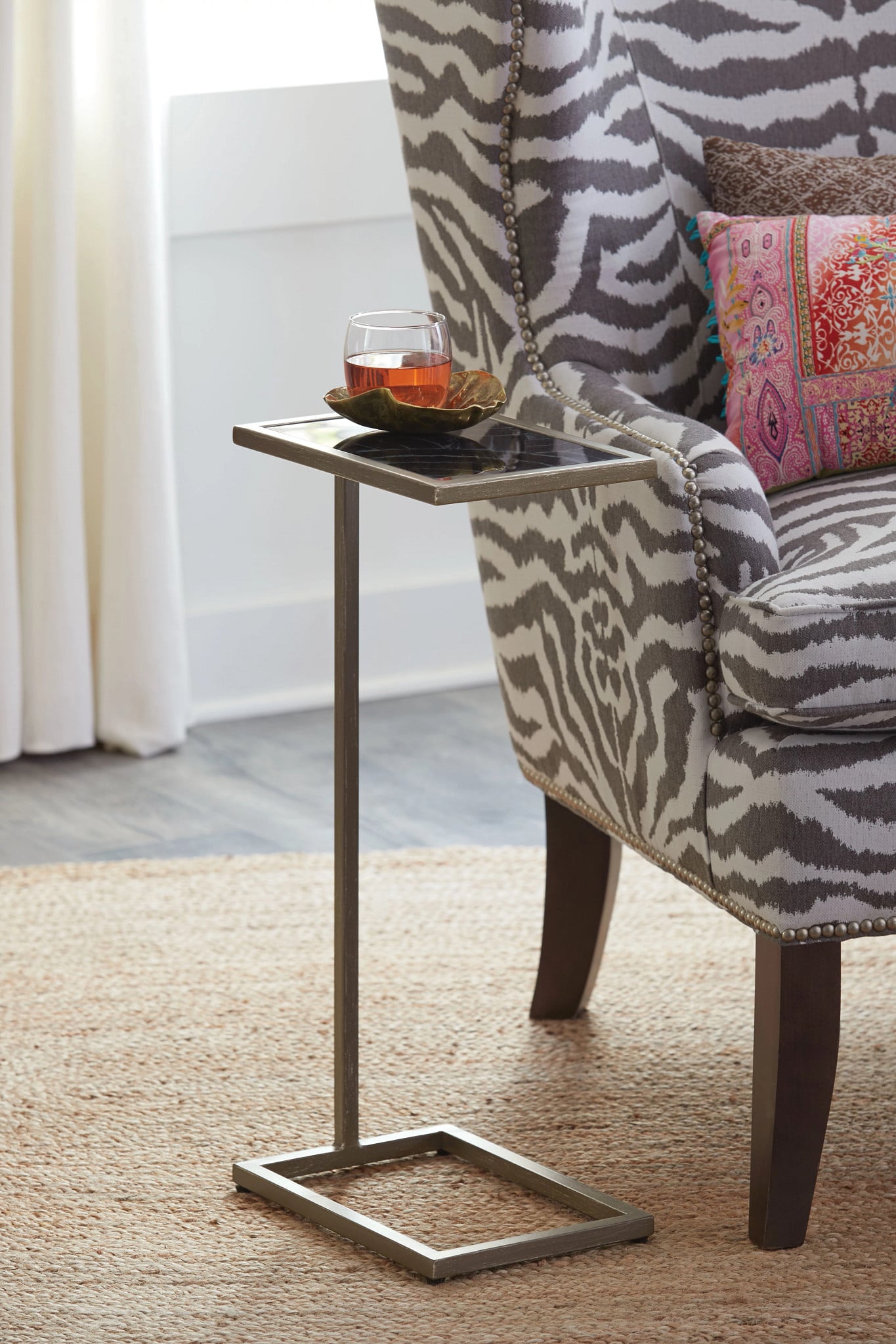 Deco Glass "C" Table