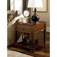 Rectangular Drawer End Table