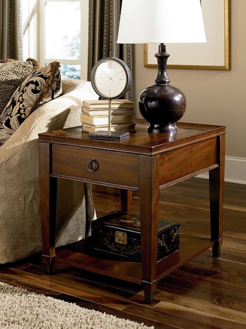 Rectangular Drawer End Table