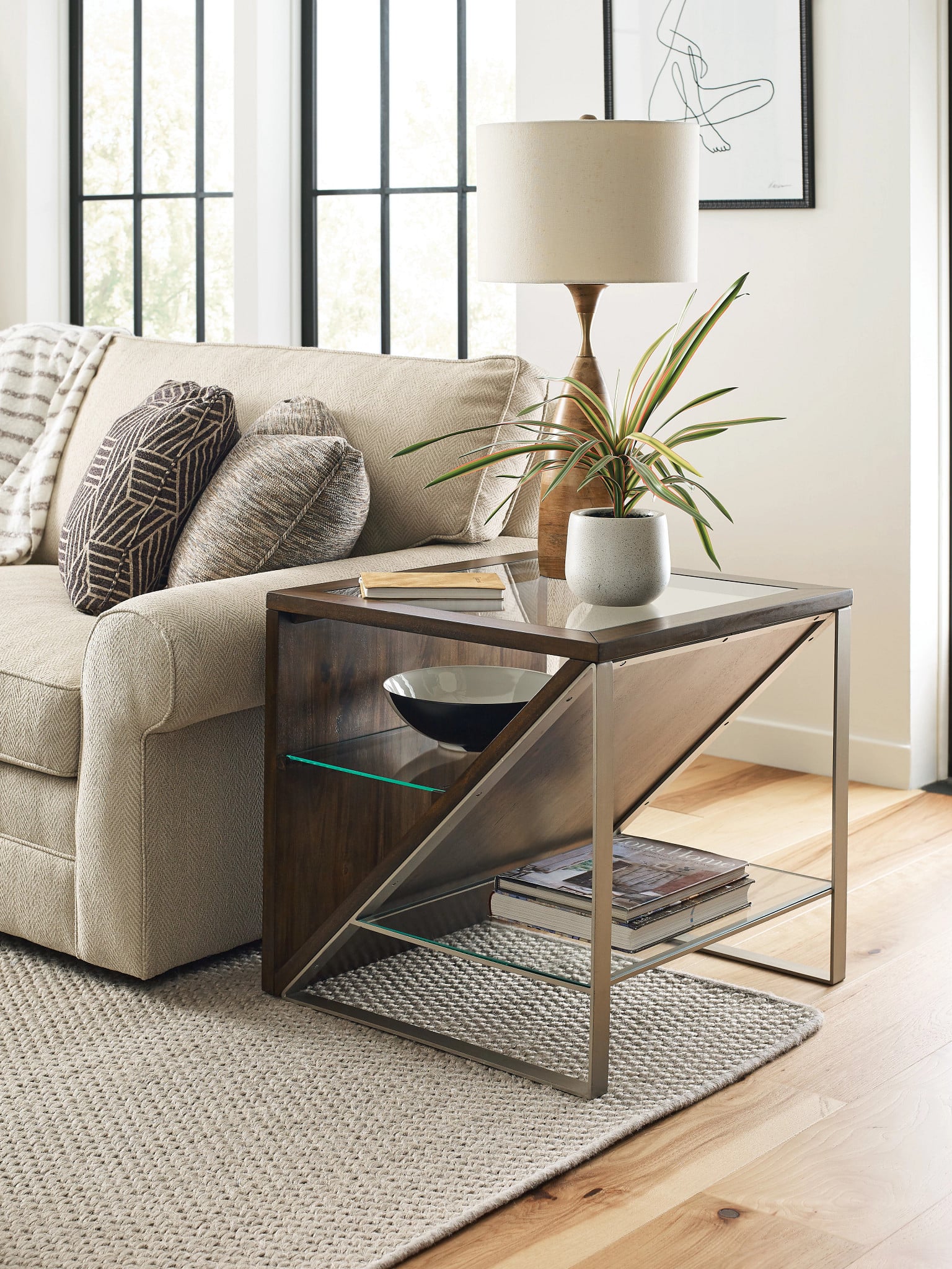 Hammary Editor Rectangular End Table