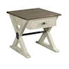 Hammary Reclamation Place Trestle Drawer End Table