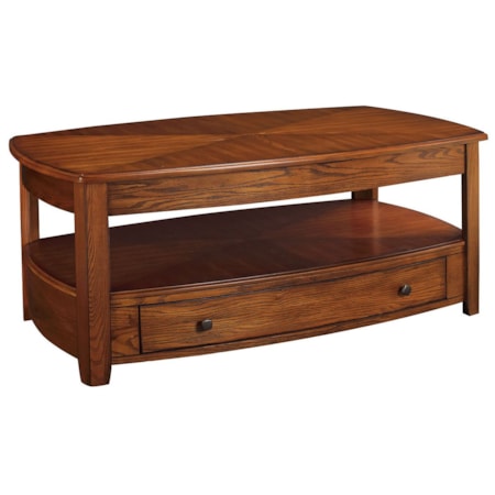 Rectangular Lift-Top Cocktail Table