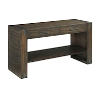 Casual Sofa Table with Drawers and Shelf