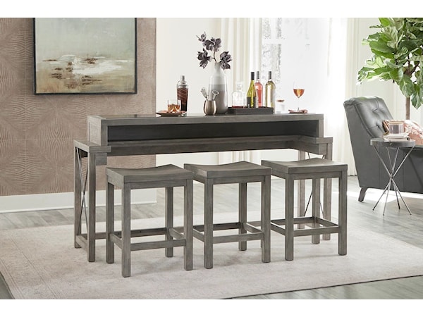 Bar Console w/ 3 Stools