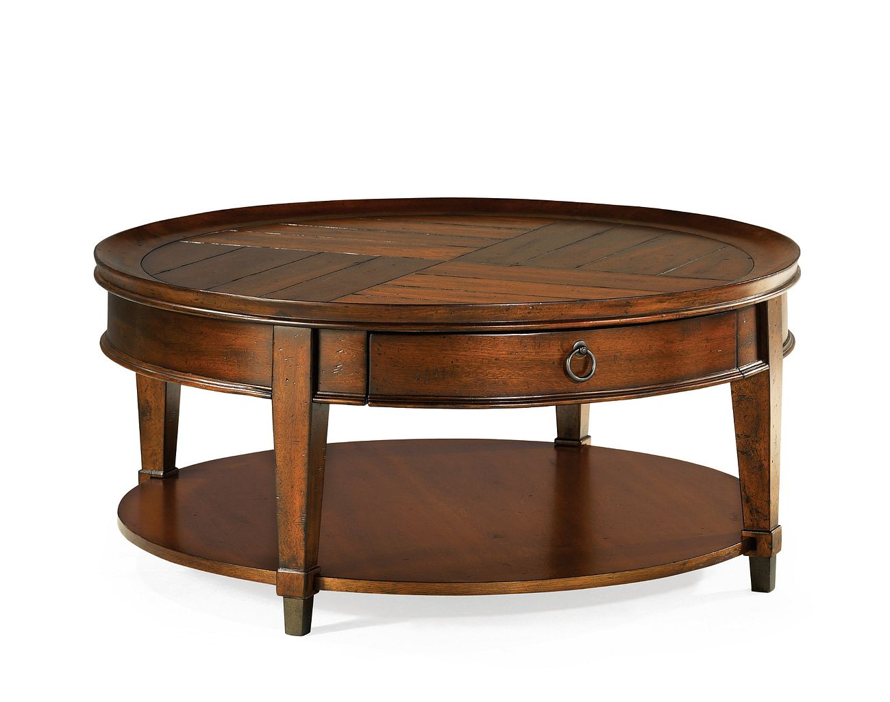 hammary round cocktail table