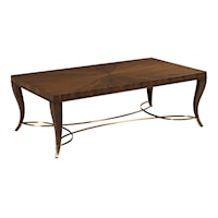 Transitional Coffee Table with Ornamental Base