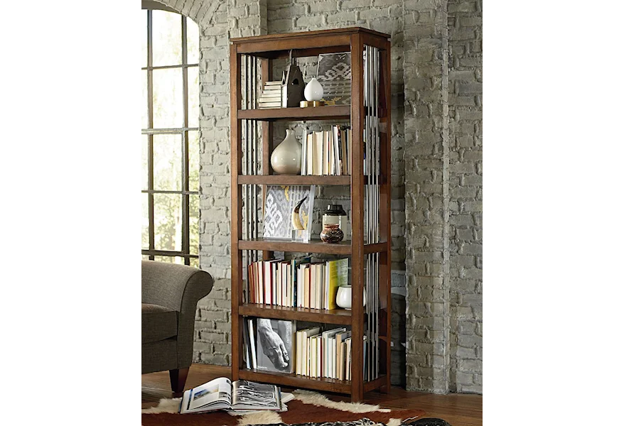 Hidden Treasures Bookcase with Five Shelves by Hammary at Esprit Decor Home Furnishings