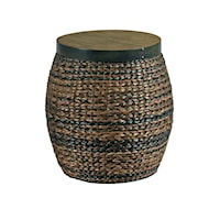 Round Accent Basket Style Table