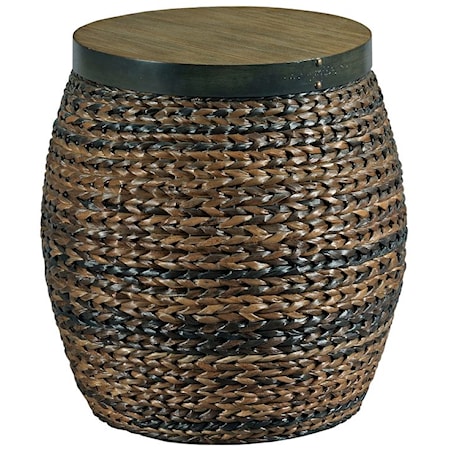 Round Accent Basket Table