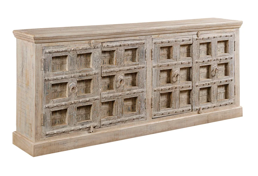 Hidden Treasures Old World Four Door Cabinet by Hammary at Mueller Furniture