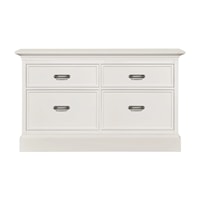 Transitional Double Storage Console