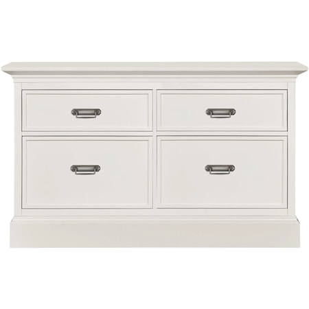 Transitional Double Storage Console