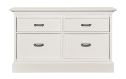 Transitional Double Storage Console