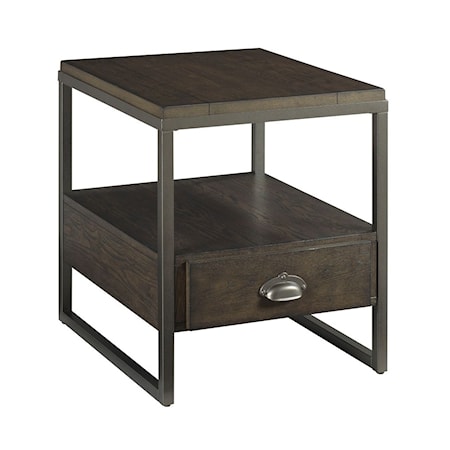 Rectangular Drawer End Table