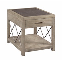 Rectangular Drawer End Table