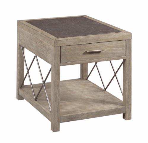 Rectangular Drawer End Table