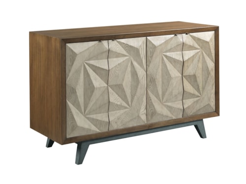 Contemporary Morphe Console with Adjustable Shelves