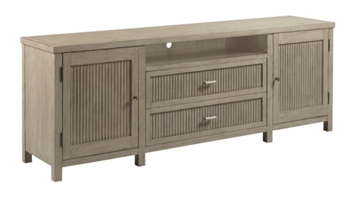 Farmhouse Media Cabinet with Outlet
