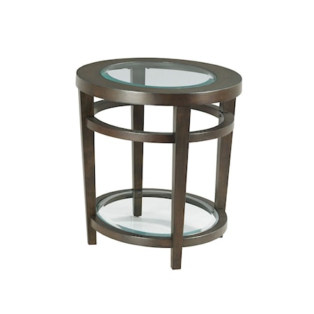 Oval End Table