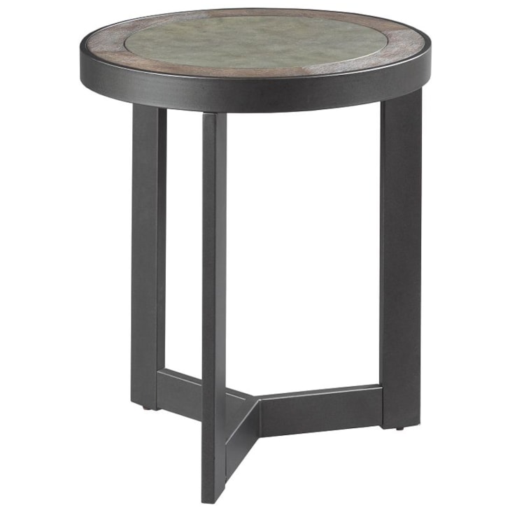 Hammary Graystone Round End Table