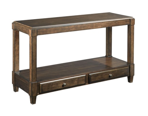 Sofa Table with Soft-Close Drawers
