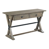 Farmhouse Style Trestle Sofa Table