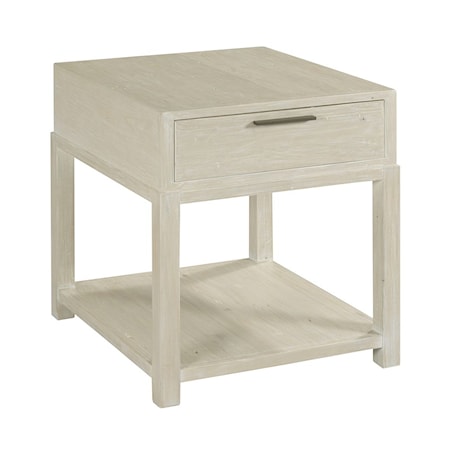 Rectangular Drawer End Table