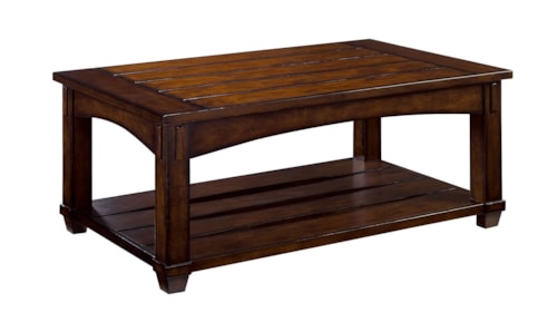 Rectangular Mission Lift-Top Cocktail Table