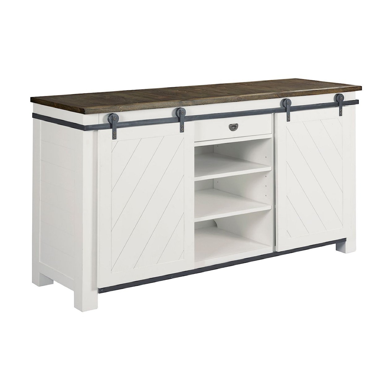 Hammary Shiplap Shiplap Sliding Door Media Console