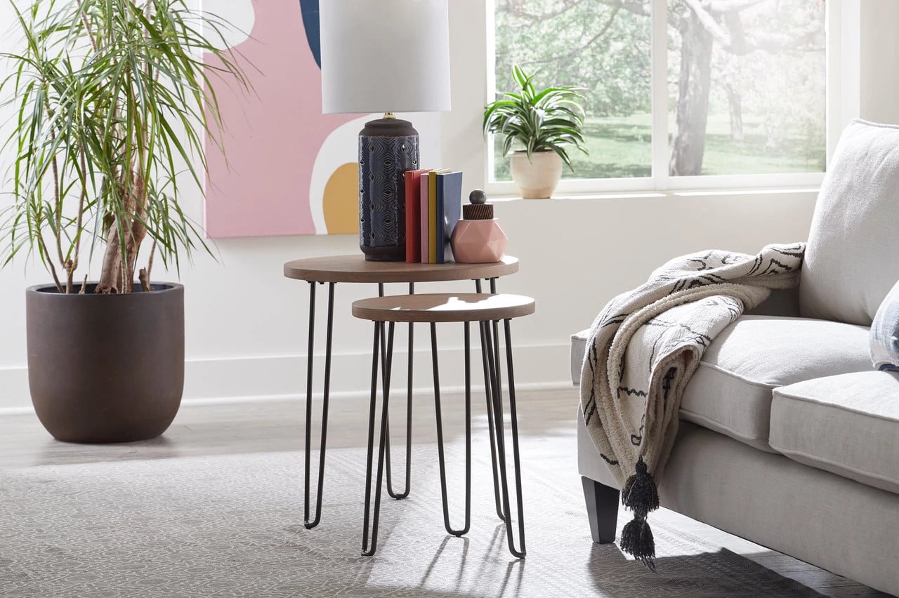 Round Nesting End Tables