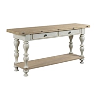 Lakeside Flip Top Table with Two Drawers