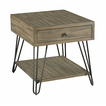 Rectangular Drawer End Table