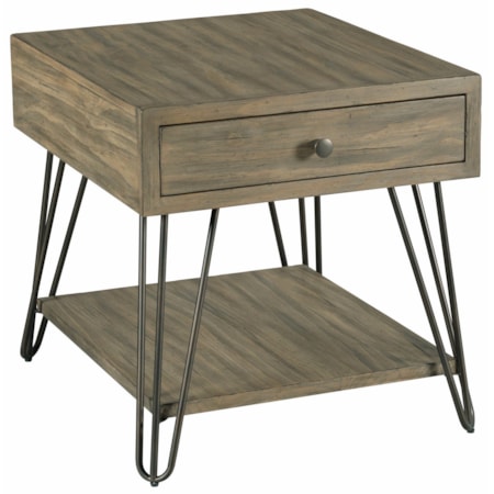 Rectangular Drawer End Table