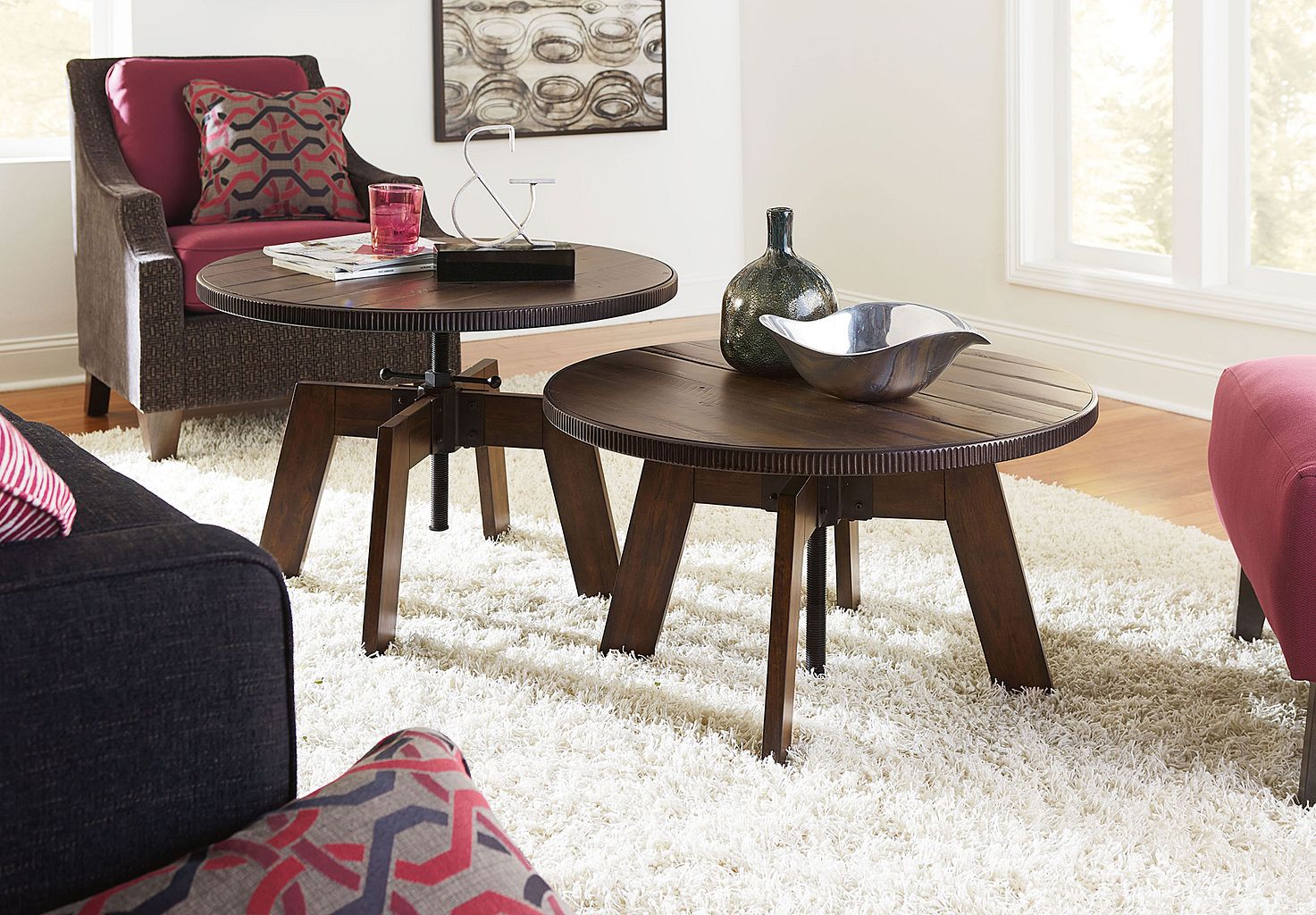 hammary coffee table with stools