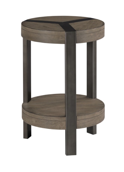 Rustic Round Accent Table