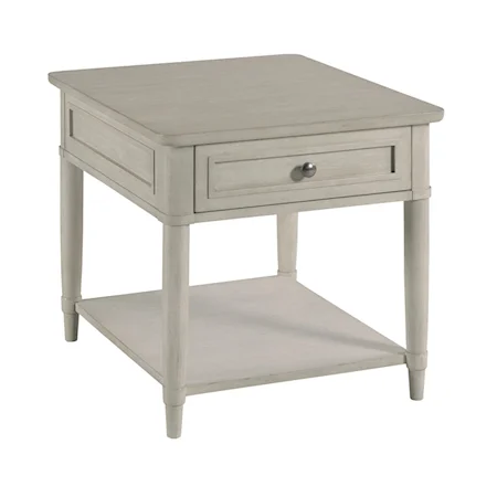 Transitional Rectangular End Table