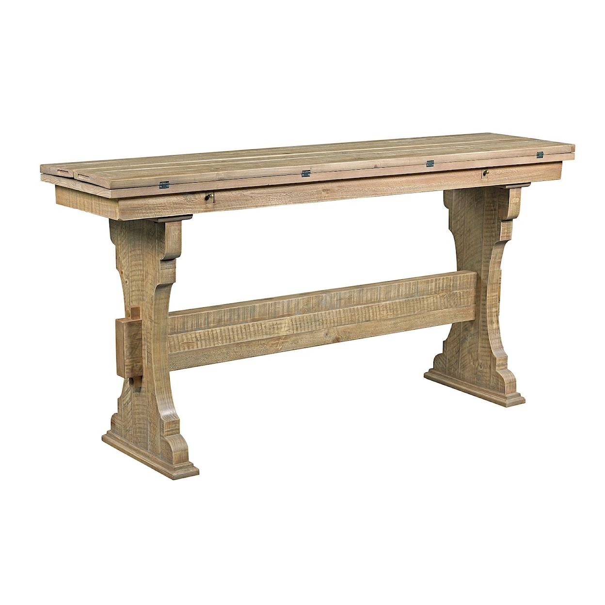 Hammary Junction Trestle Flip Top Table