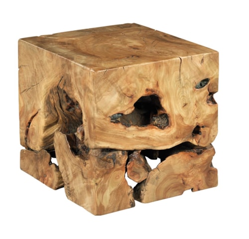 Square Wood End Table
