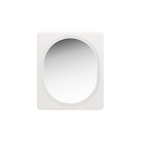 Contemporary White Resin Mirror