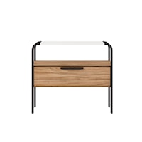 Contemporary Nightstand with Storage