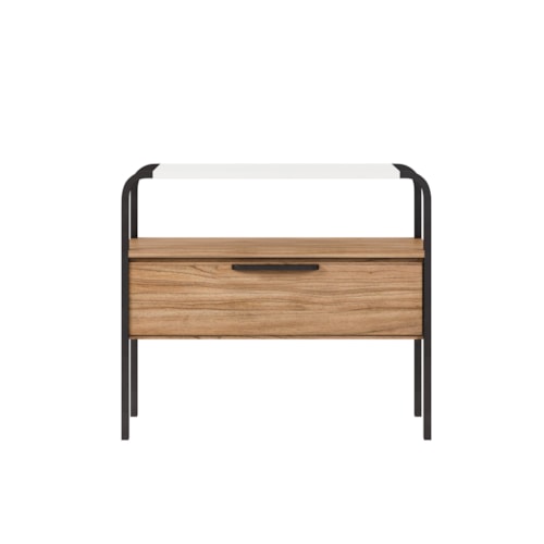 Contemporary Nightstand with Storage