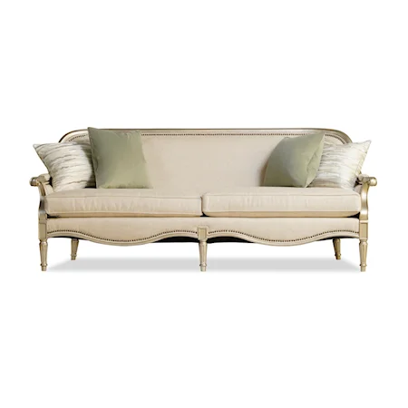 Transitional Sofa with Nailhead Trim