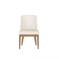 Contemporary Two-Tone Upholstered Side Chair