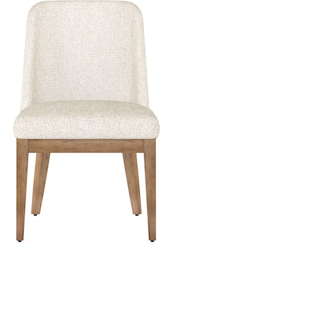Contemporary Two-Tone Upholstered Side Chair